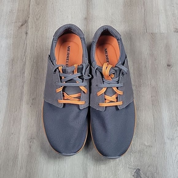 Men's Merrell Charcoal/Orange Airmesh Sneaker, Size 11 - Picture 1 of 4